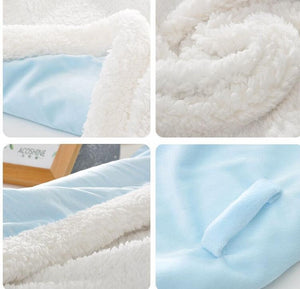 Newborn Double Layer Fleece Swaddle Blanket