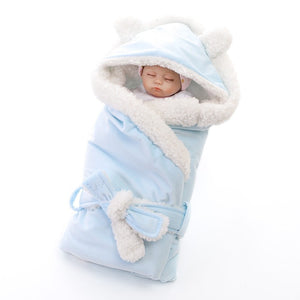 Newborn Baby Double Layer Fleece Swaddle Blanket