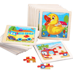 Small Size Kids Toys Wooden 3D Puzzle