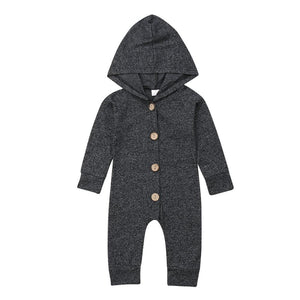 Baby Cute Soft Cotton Hooded Romper Suit