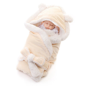 Newborn Double Layer Fleece Swaddle Blanket
